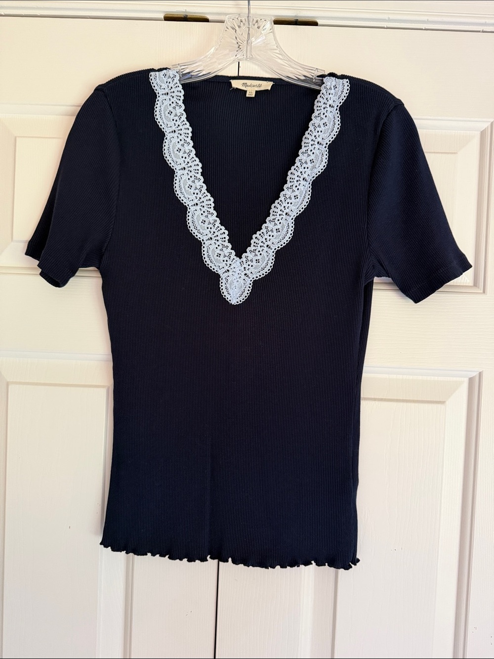 Madewell ribbed knit top